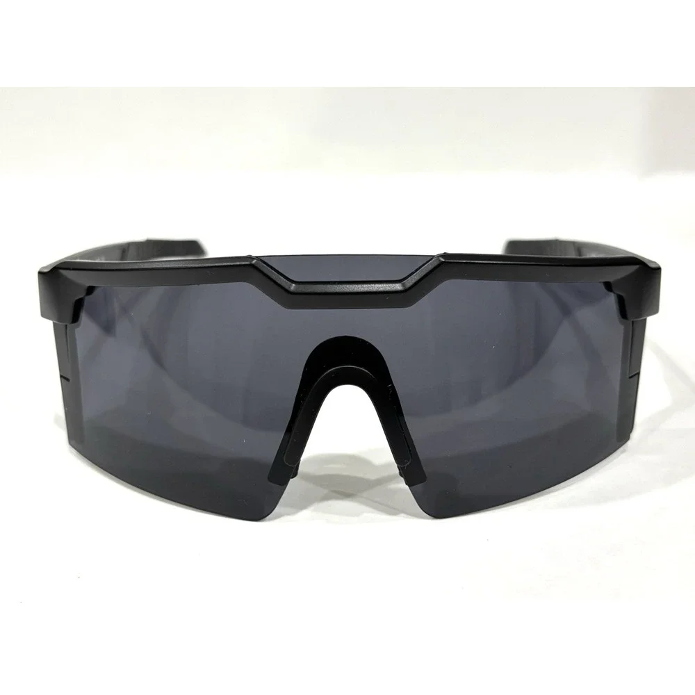 Heat Wave Visual Black Z87+ Shield Safety Sunglasses w/ Pouch & Box
